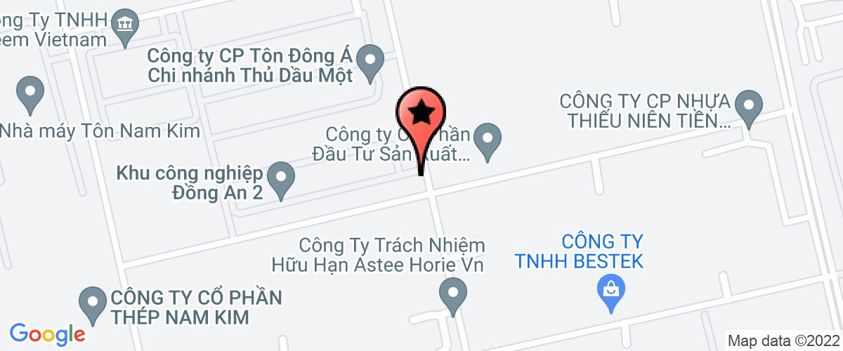 Map go to Thieu Nien Tien Phong South (Nop ho thue NTNN) Plastics Joint Stock Company