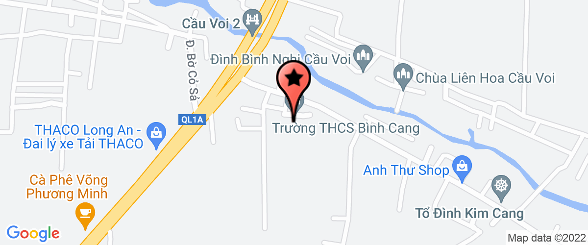 Map go to Binh Cang Thu Thua District Elementary School