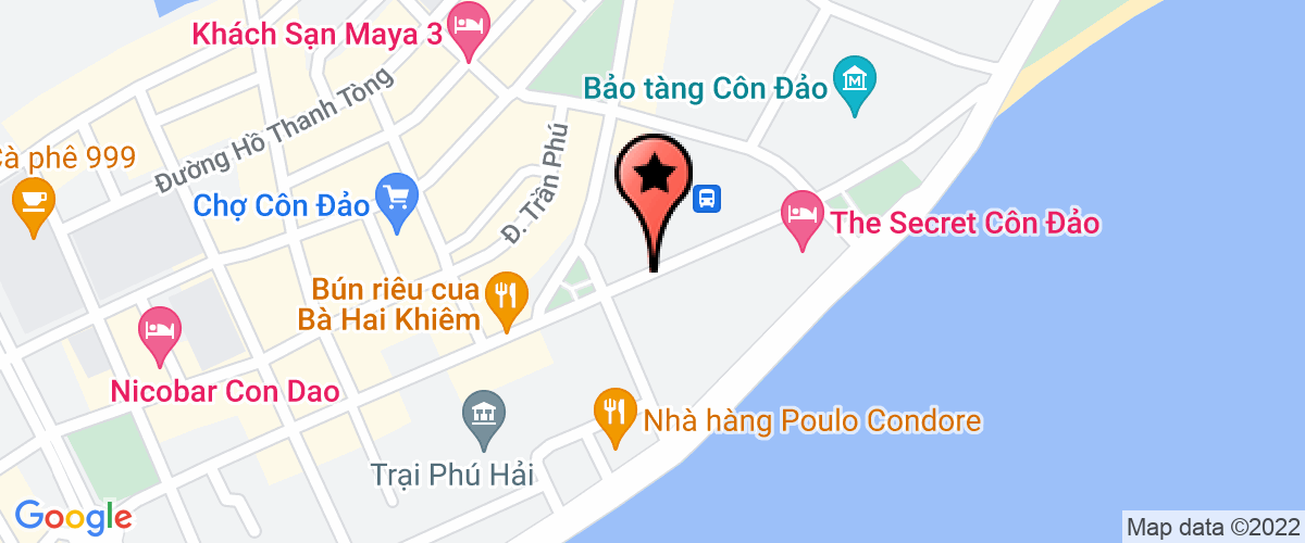 Map go to Tham Hiem Con Dao Company Limited