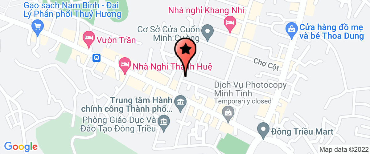 Map go to Van phong HDND va UBND District