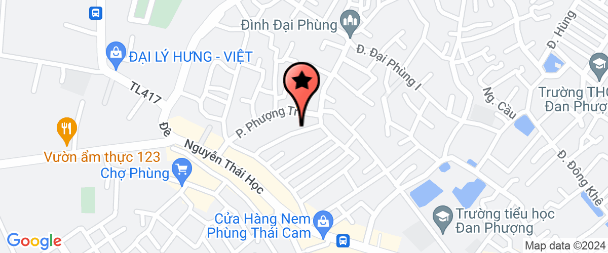 Map go to Vien kiem sat nhan dan District