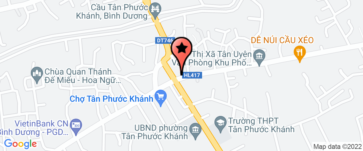 Map go to Chau Thanh Nam Tan Uyen General Hospital Corporation.