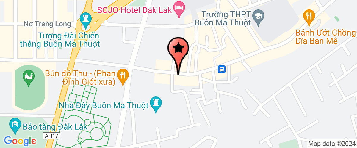 Map go to boi duong chinh tri thanh pho Buon Ma Thuot Center