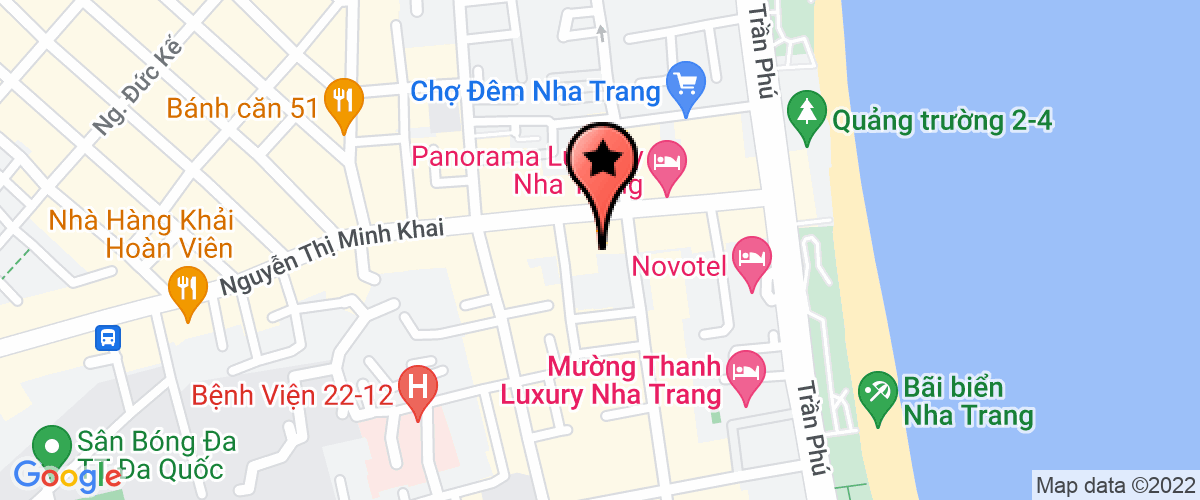 Map go to Danh Khoi Viet Nha Trang Real Estate Service Joint Stock Company