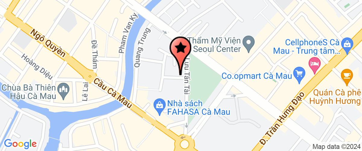 Map go to Huynh Nga Ca Mau Company Limited