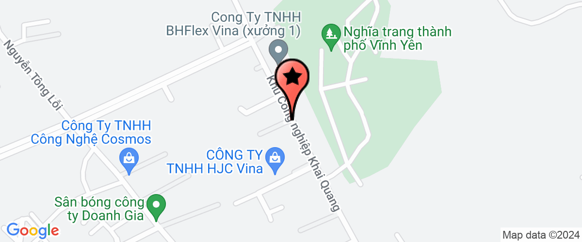 Bản đồ đến Công ty TNHH HJC VINA