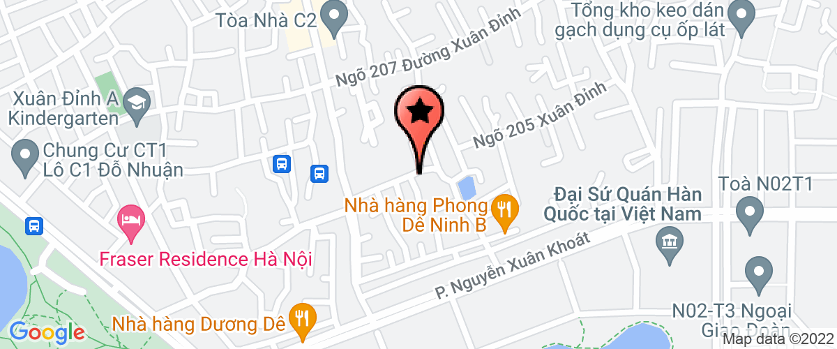 Map go to Mo Dia Chat VietNam Joint Stock Company
