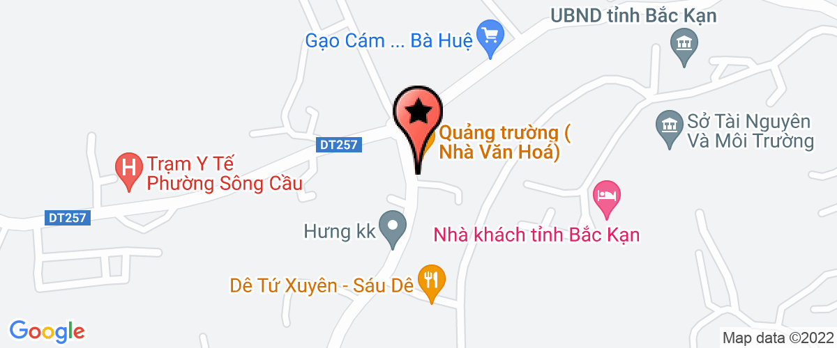 Map go to Bac Kan Development Construction Joint Stock Company