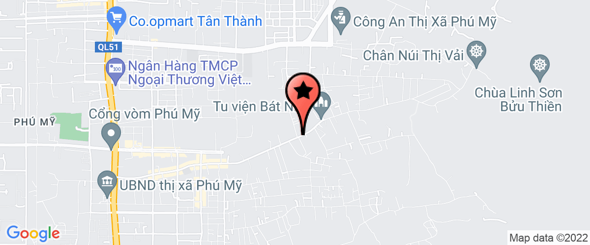 Bản đồ đến Công Ty TNHH Trung Tín Phú Mỹ