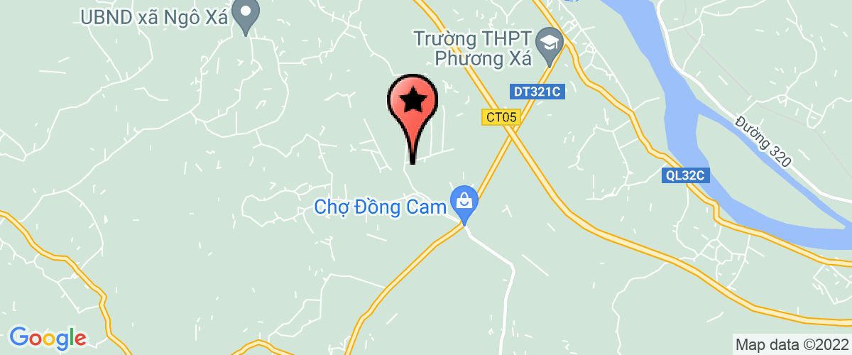 Map go to UBND Xa Dong Cam