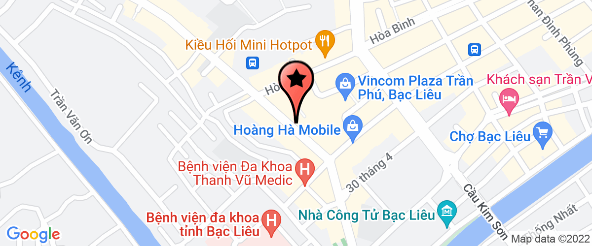 Map go to Buu Thanh Bac Lieu Company Limited