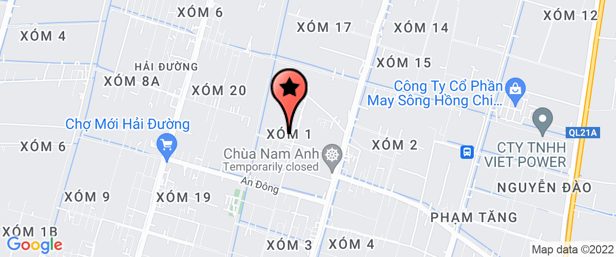 Map go to Khanh Van MTV Trading and Construction Company Limited