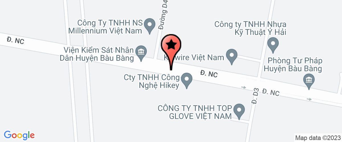 Bản đồ đến ủy ban Mặt trận TQVN huyện Bàu Bàng