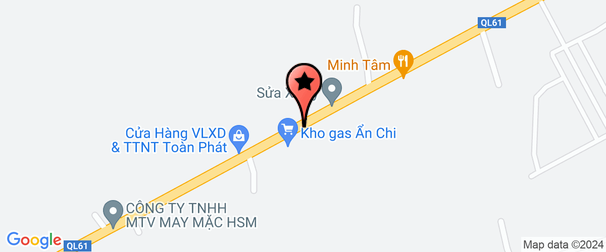 Map go to Quang Nui Gold Shop Private Enterprise