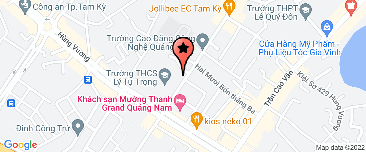 Map go to Super Gym Quang Nam Company Limited