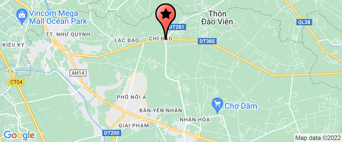 Map go to Minh Hoang Hung Yen Trading and Service Produce Jjoint Stock Company
