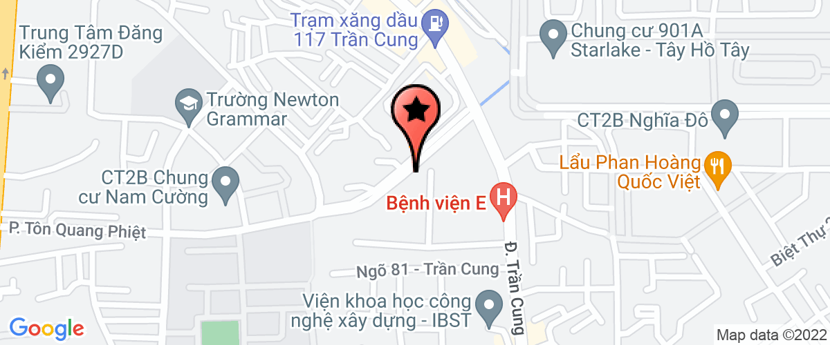 Map go to Nam Anh Investment Construction and Services Joint Stock Company