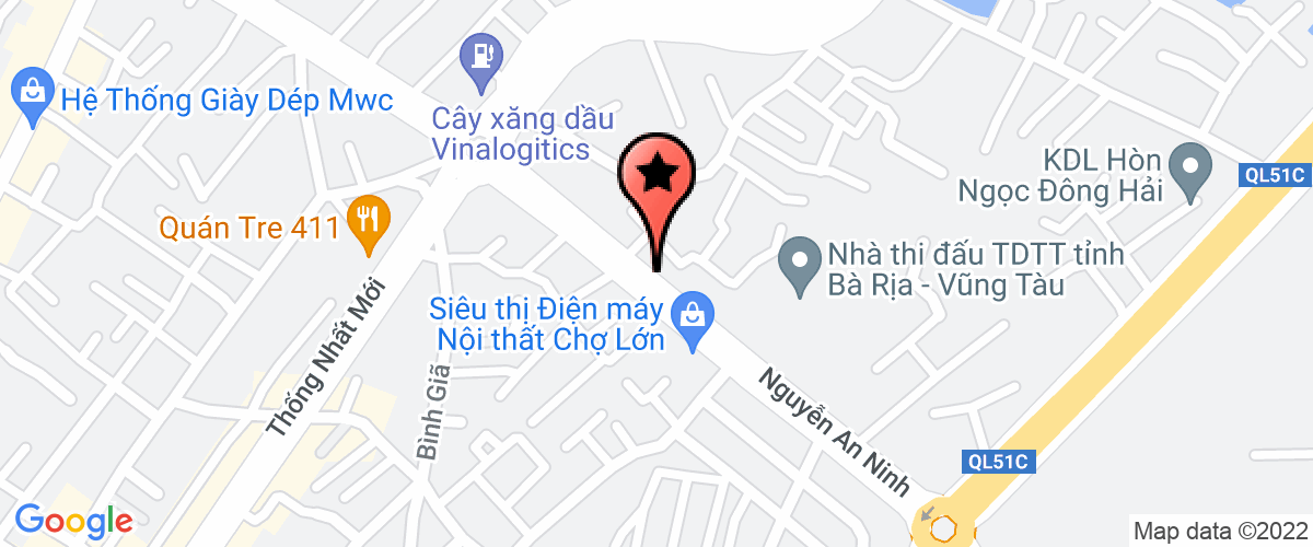 Map go to Hoang Sinh Trading Construction Company Limited