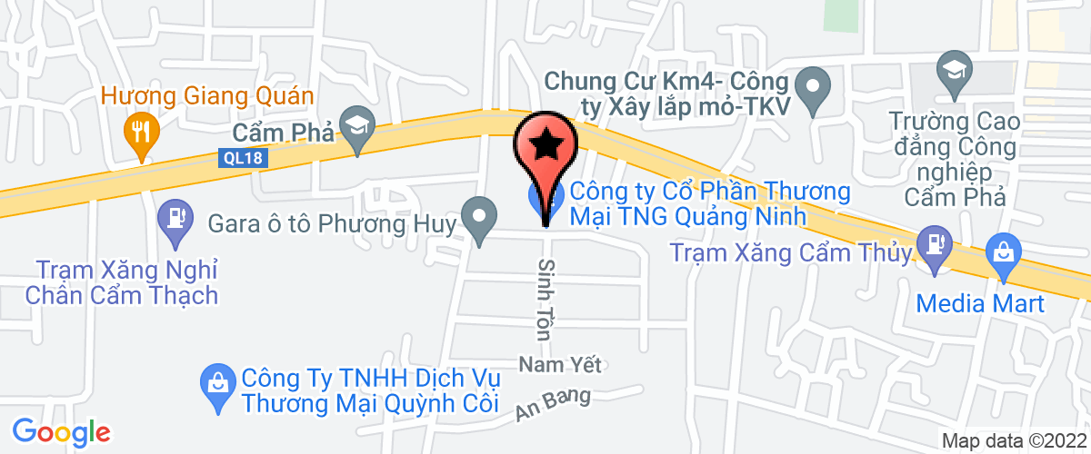 Map go to Quang Trieu Services And Trading Joint Stock Company