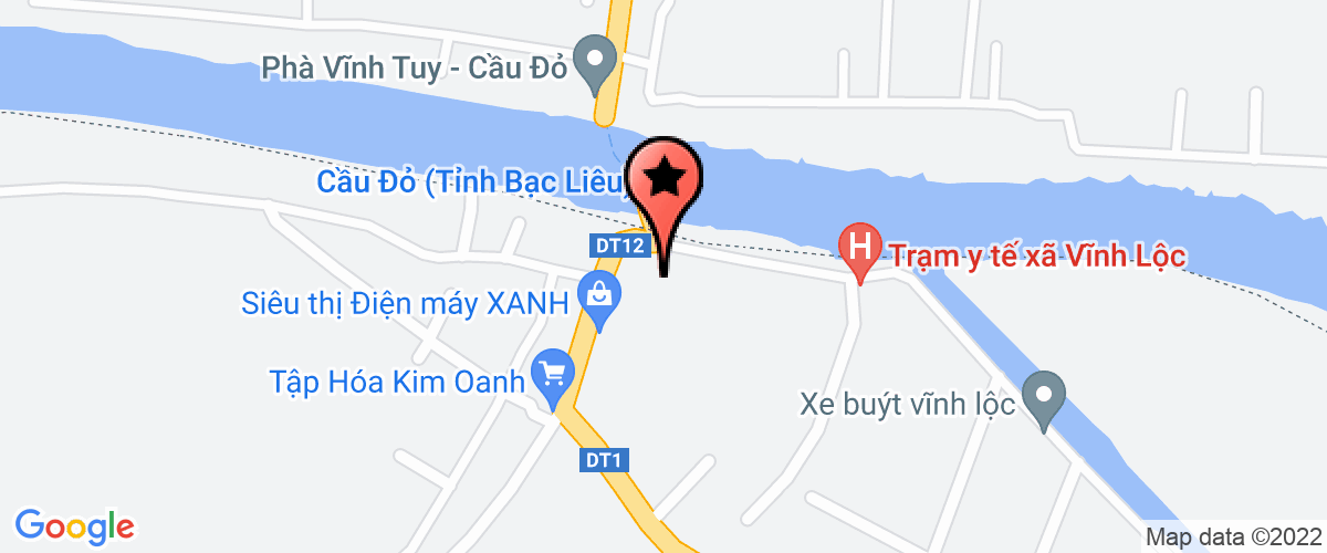Map go to UBND Xa Vinh Loc