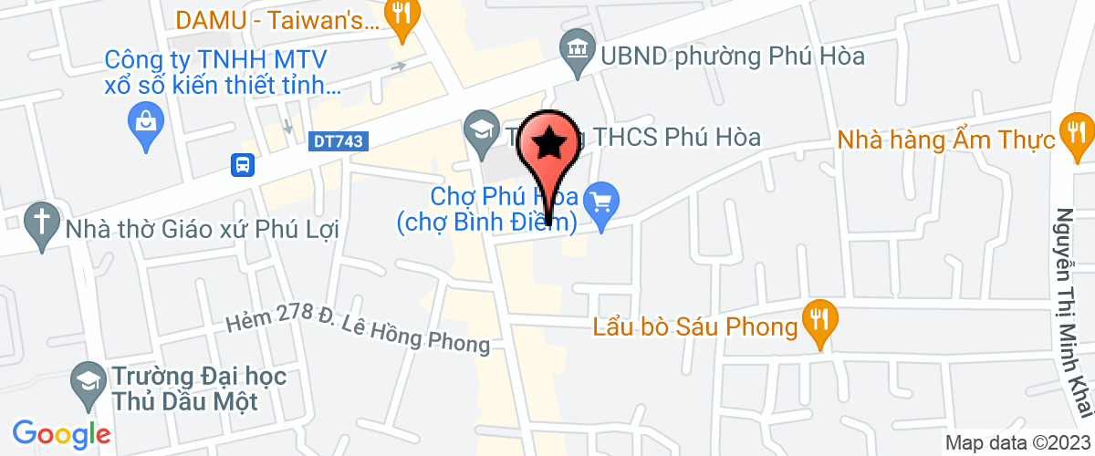 Map go to Dai Hoang My Service Trading Company Limited