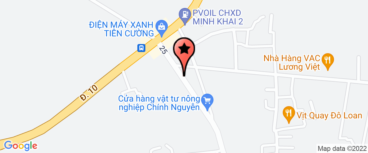 Map go to Dung Huong Sew Company Limited