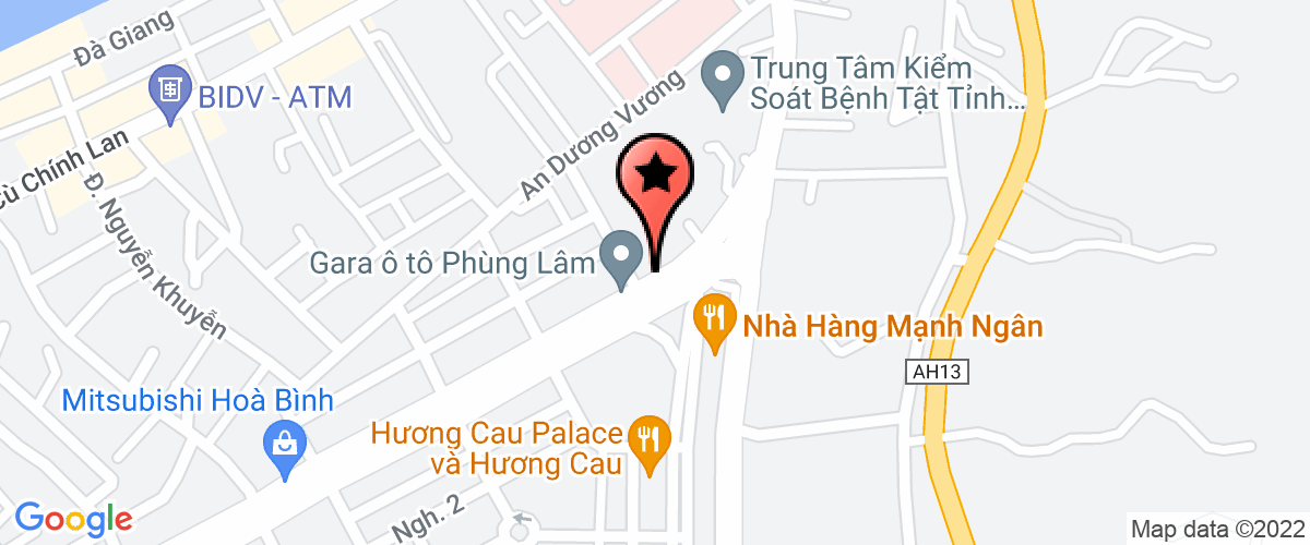 Map go to Ban Dan Toc Hoa Binh Province