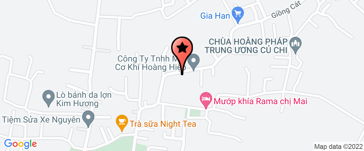 Map go to Hoang Hiep Mechanical Company Limited