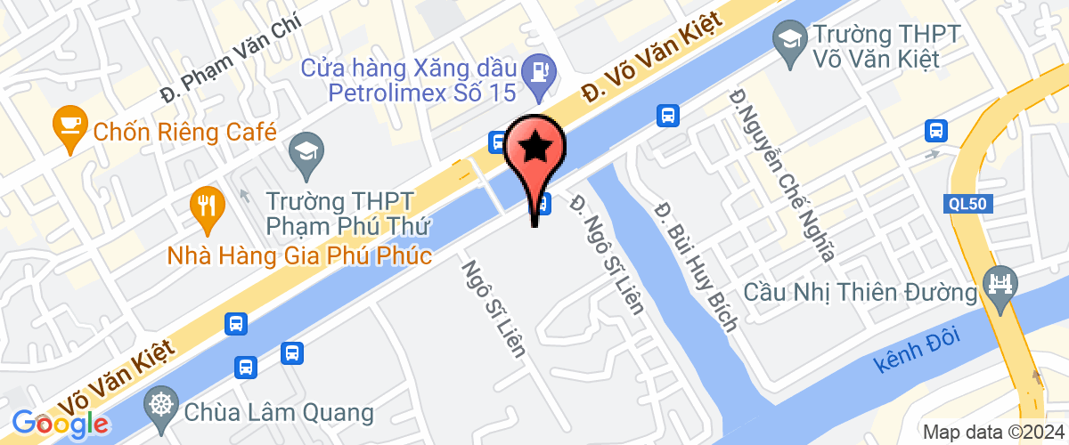 Map go to Thu Thiem Tourism Development Corporation