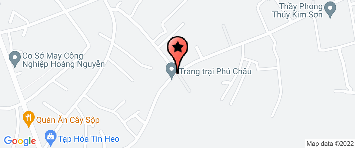 Map go to co phan Hoang Van Binh Company