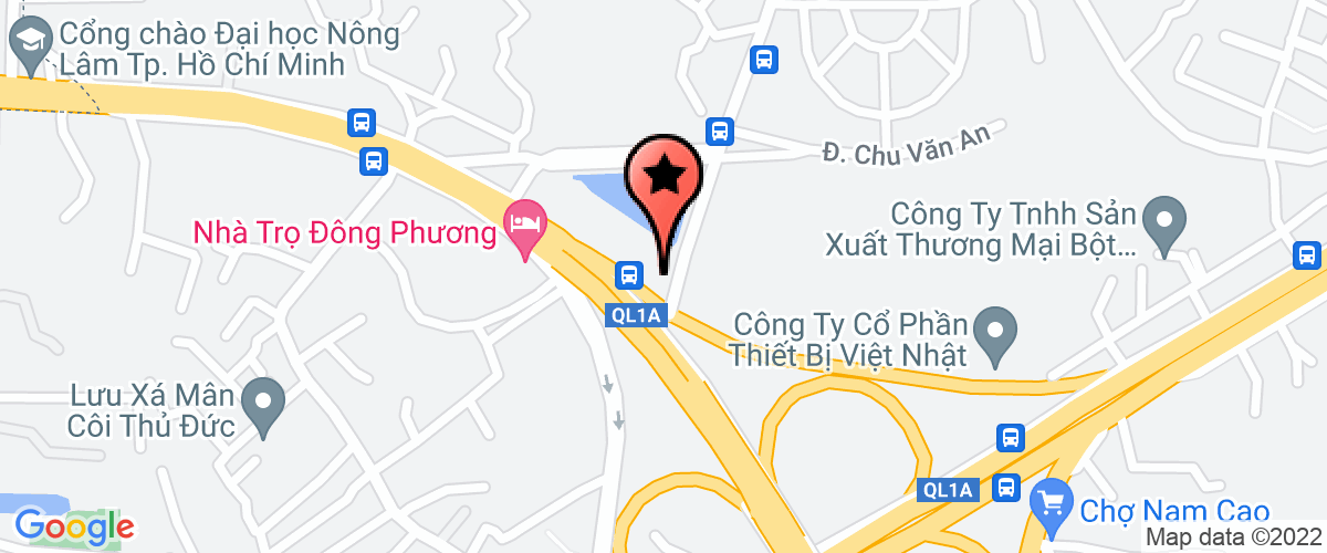 Map go to Viet Trung Automotive Joint Stock Company
