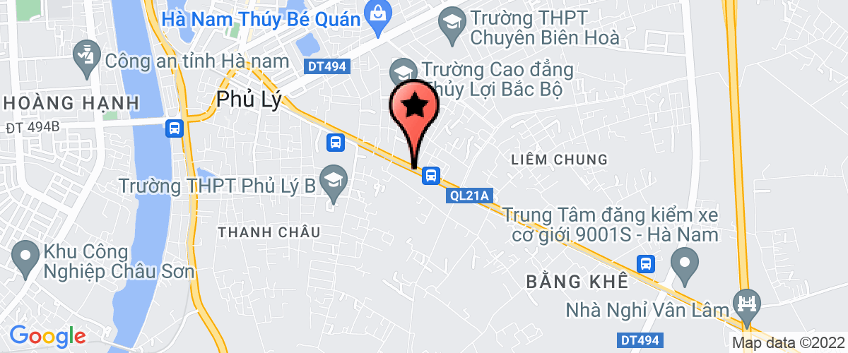 Map go to CP khoang san Gia Thanh Company