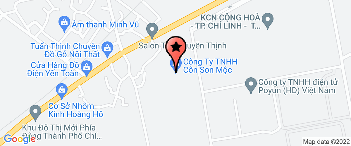 Map go to Chi cuc Thi hanh an dan su Thi xa Chi Linh