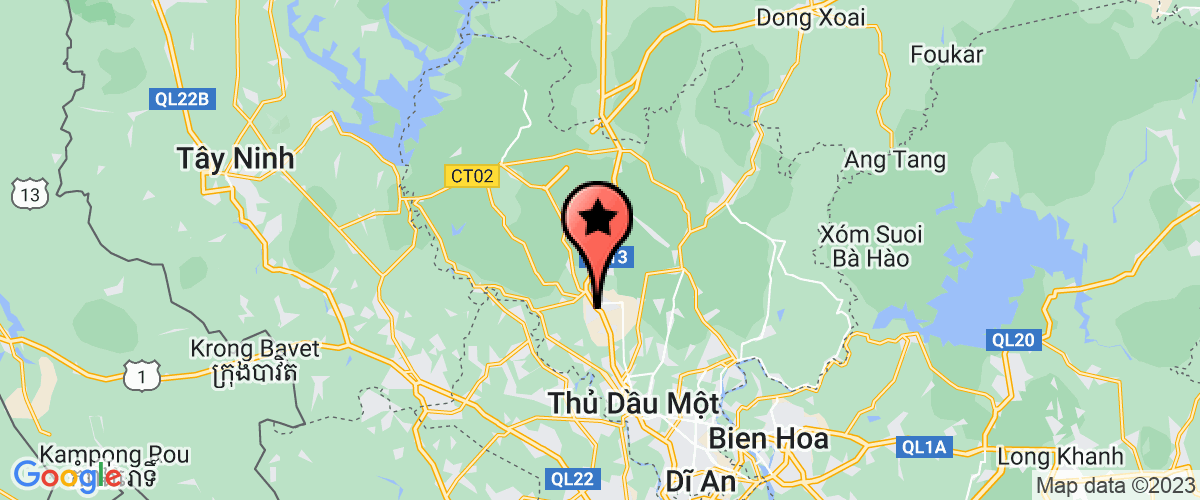 Map go to Binh Duong Education And Development Investment Joint Stock Company
