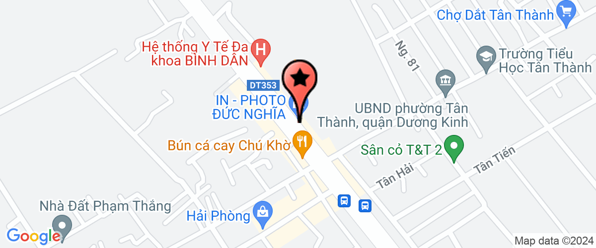 Bản đồ đến Công Ty TNHH Dĩnh Thảo