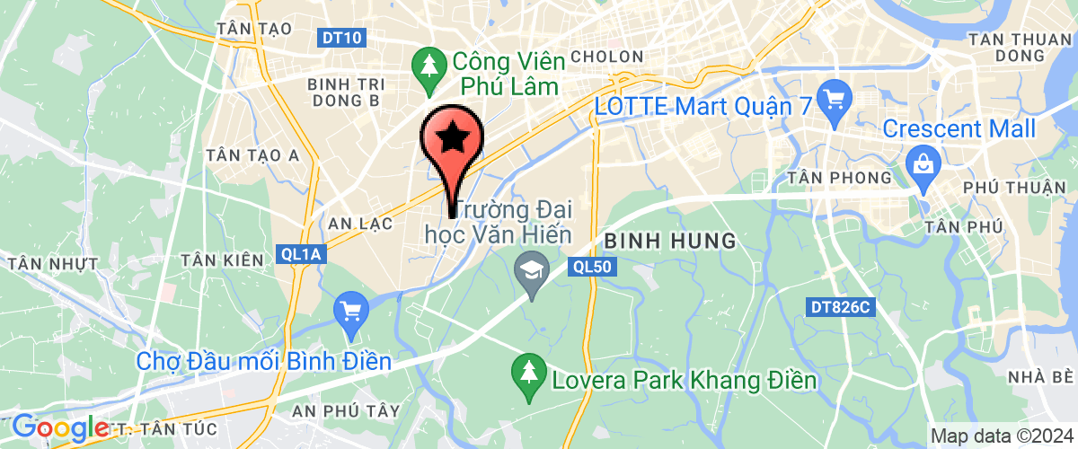 Map go to Thu Thuy Hotel Restaurant Company Limited