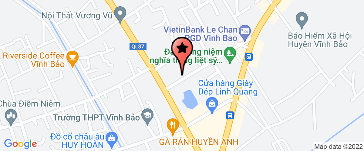 Map go to Dung Tien Elementary School