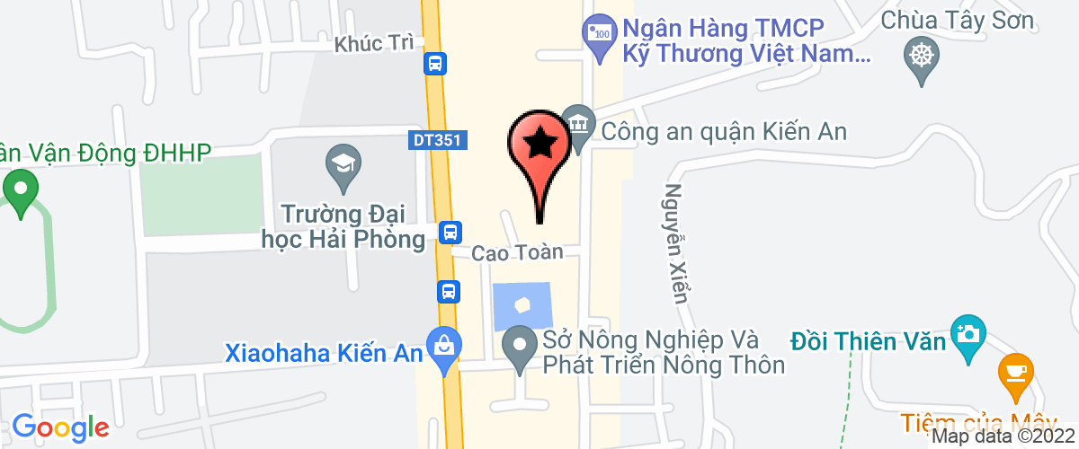 Map go to Van phong dang ky quyen su dung dat