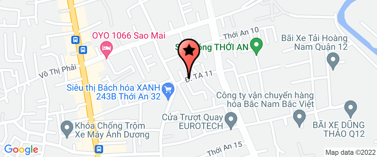 Map go to Bun anh Duong Private Enterprise