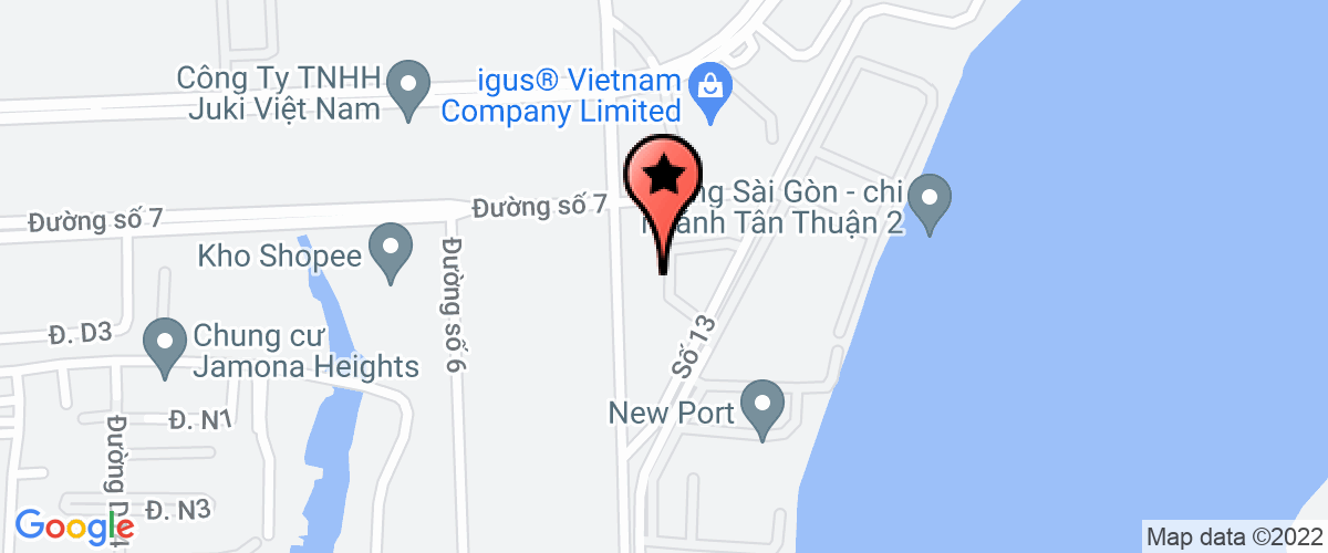 Bản đồ đến Cty TNHH Sharpgain (Việt Nam)