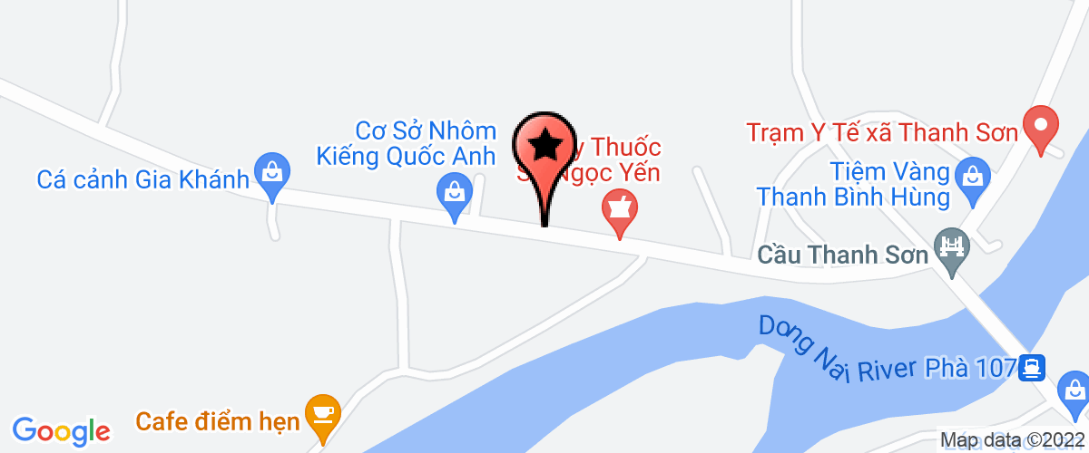 Map go to XD - TM - DV Dai Hoan Thanh Company Limited