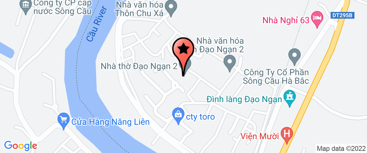 Map go to Song Cau Ha Bac Joint Stock Company