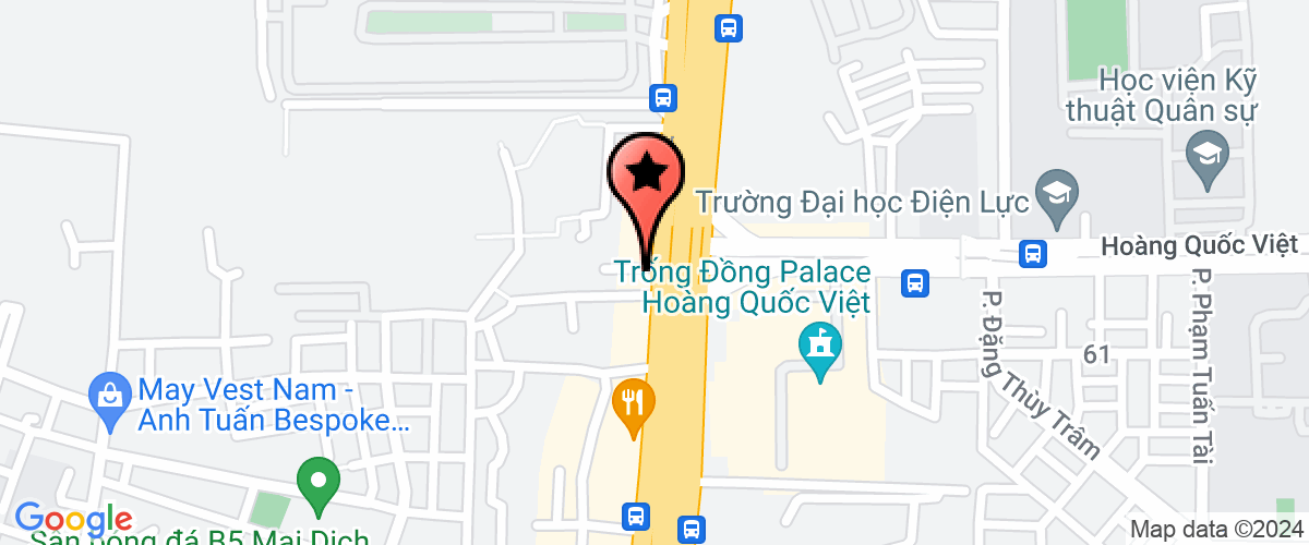 Map go to ngoai ngu - tin hoc HDIU Center