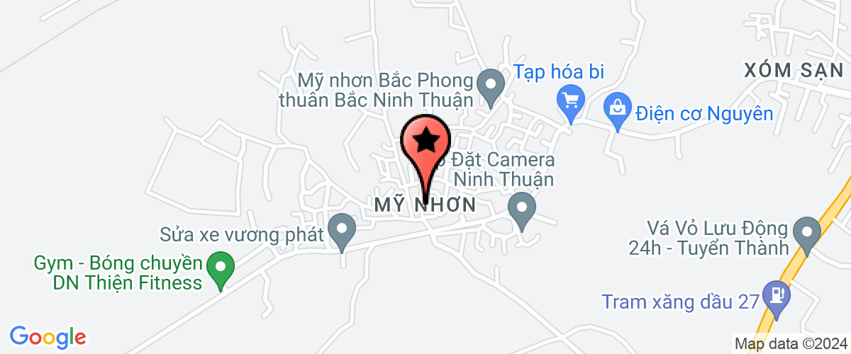 Map go to My Nhon Market Investment Company Limited
