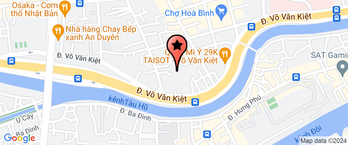 Map go to anh Den Viet Trading Production Company Limited