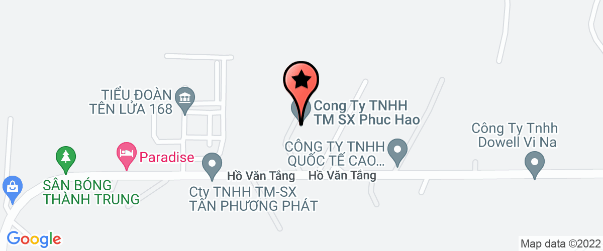 Map go to Phuc Hao Trading And Production Company Limited