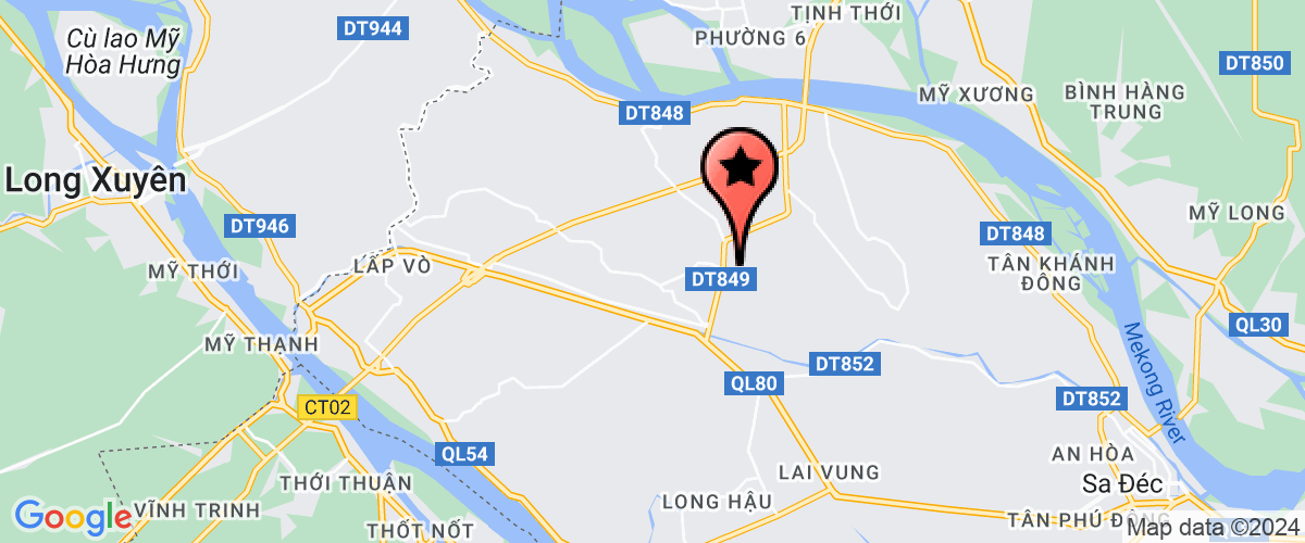 Map go to Kim Phuong Cao Lanh Petroleum Company Limited