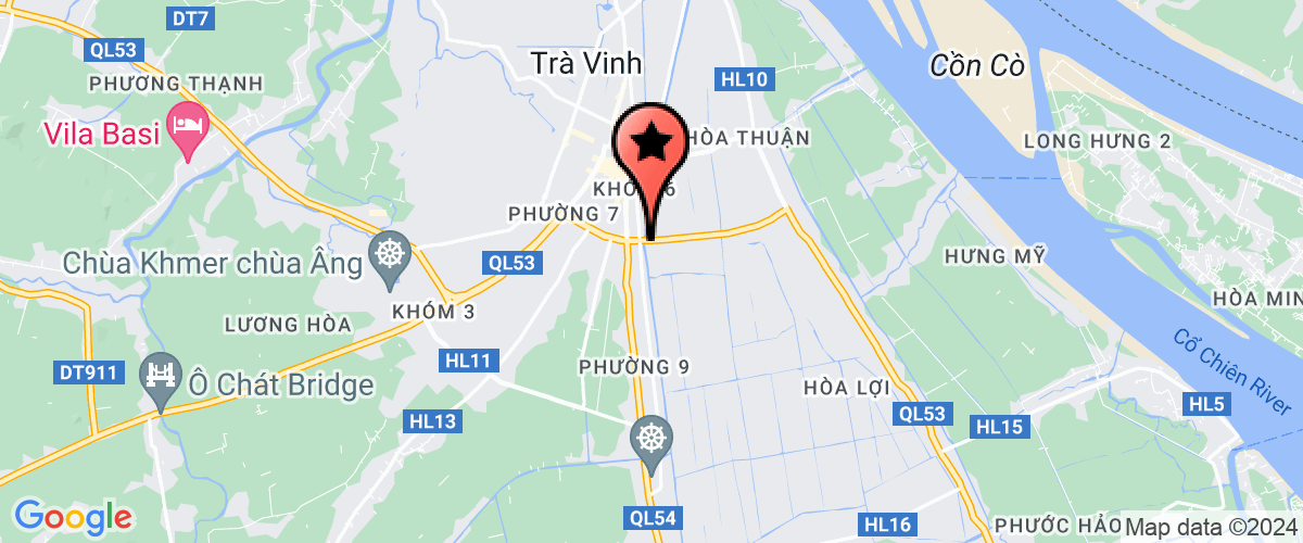 Bản đồ đến Công Ty TNHH MTV Hà Anh Trà Vinh