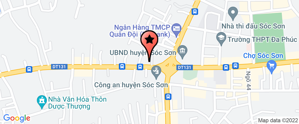Map go to Ngoai ngu-Tin hoc Hoang Anh Center