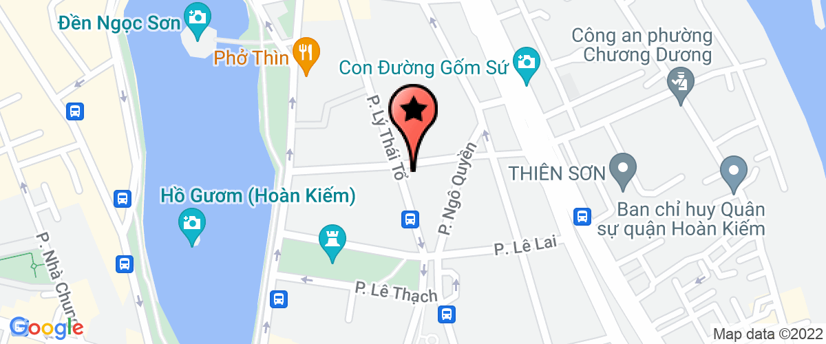 Map go to Van phong dai dien THE WOOLMARK COMPANY PTY.LTD tai Ha Noi